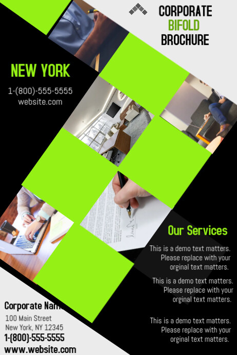 Corpate Bifold Brochure Template Postermywall