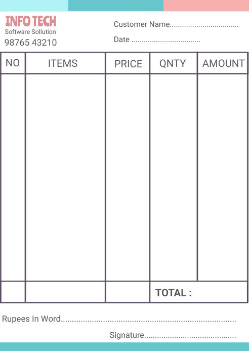 Bill Book Using Template corporate bill book invoice design Template | PosterMyWall