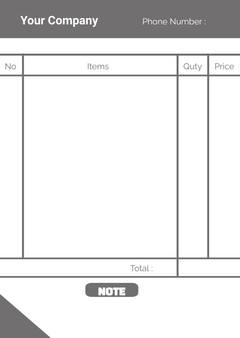 Best Bill Layout Copy of corporate bill book invoice design | PosterMyWall