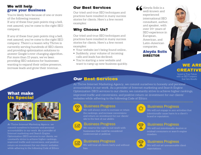 Corporate Brochure Inner Design Template | PosterMyWall