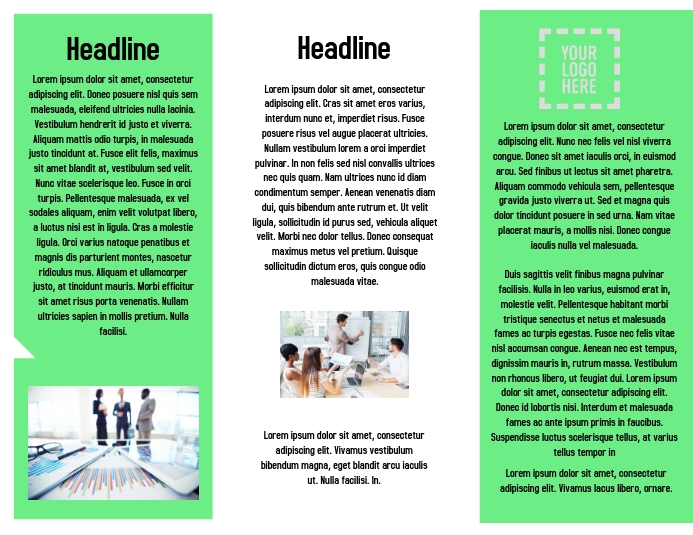 Corporate Brochure Inside Template | PosterMyWall