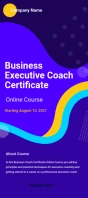 Corporate business Coach flyer Regalkarte template