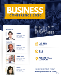 340 business conference customizable design templates conference flyer