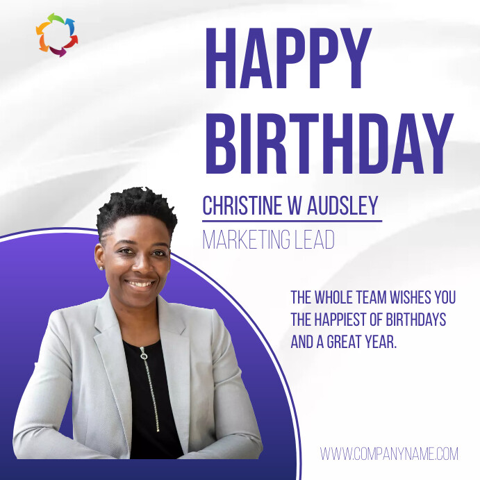 corporate business employee birthday card Template | PosterMyWall
