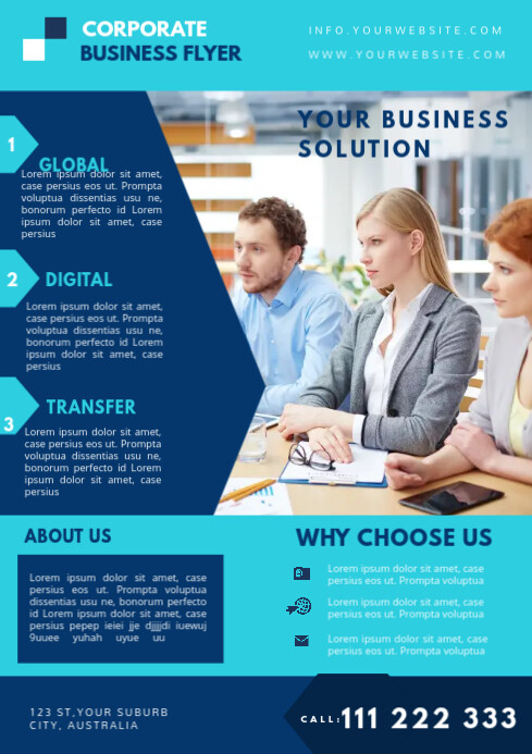 Corporate Business Flyer Template Video Postermywall