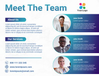 meet the team template | PosterMyWall