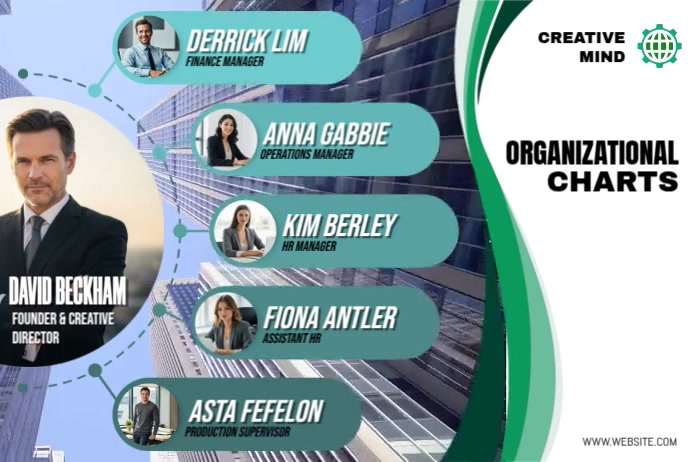 CORPORATE CHART Poster template