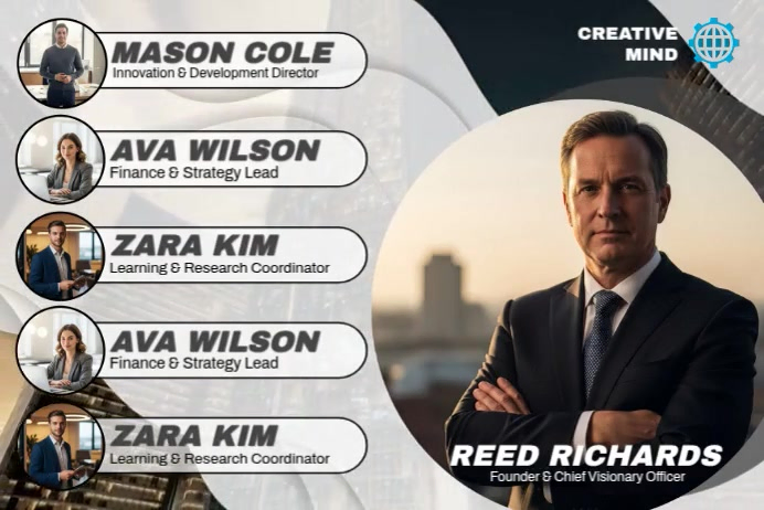 Corporate Team Introduction Template | PosterMyWall