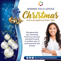 corporate christmas card Instagram Post template