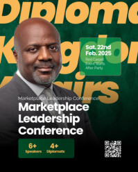 Corporate Church Conference Flyer Design Instagram Portrait template