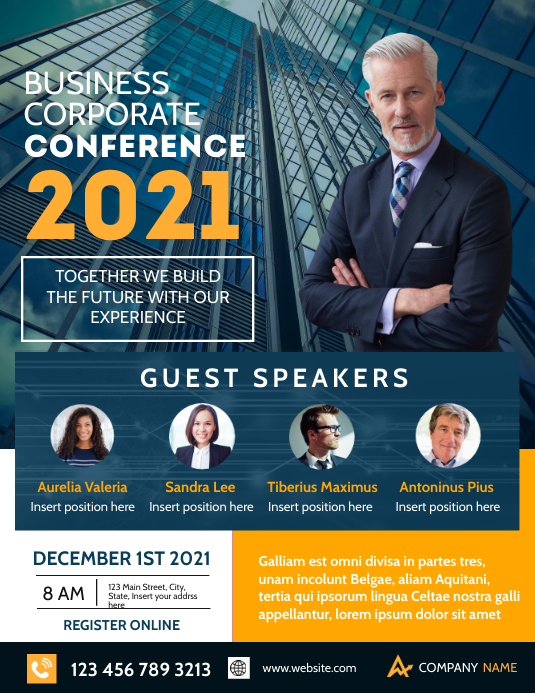 corporate conference advertisement Template | PosterMyWall