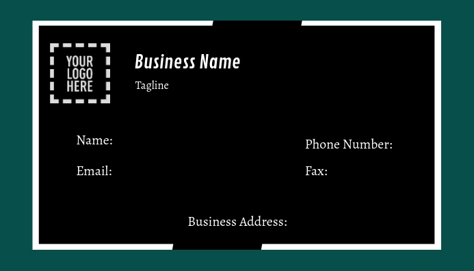 Example Contact Business Card Corporate Contact Business Card Template | PosterMyWall
