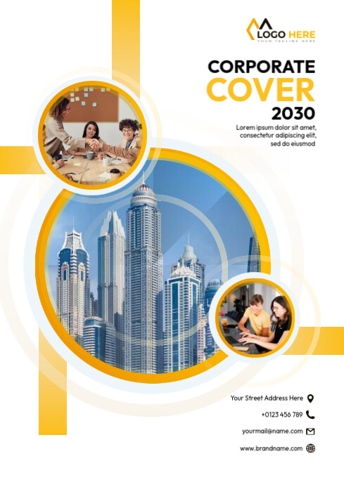 Corporate Cover Template Ads A4