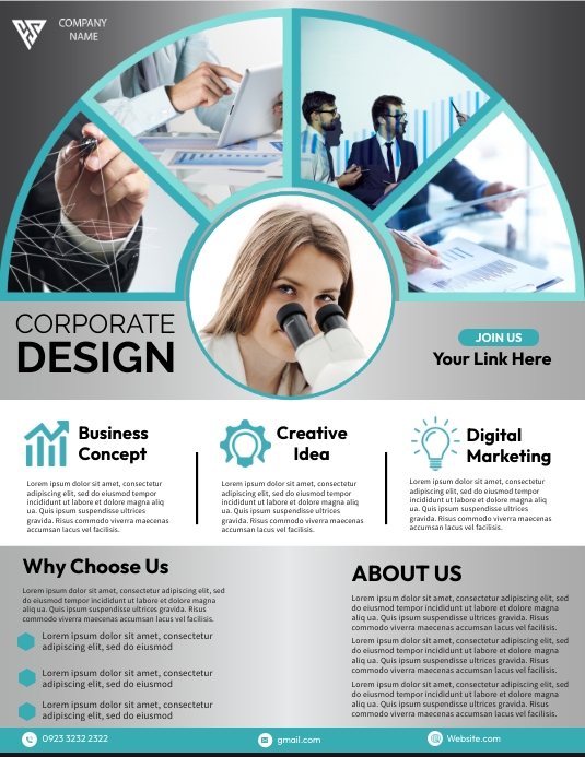 Corporate Design Report Template | PosterMyWall