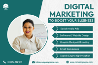 Hvid Digital Marketing Poster Template