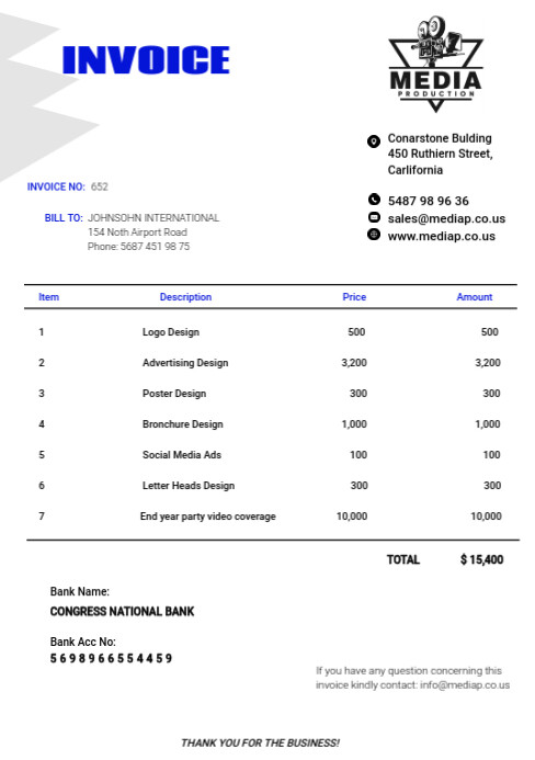 CORPORATE DOCUMENT INVOICE BOOK TEMPLATE | PosterMyWall