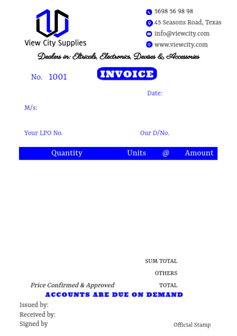 CORPORATE DOCUMENT INVOICE BOOK TEMPLATE | PosterMyWall