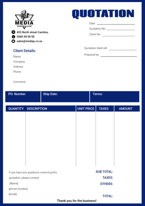 CORPORATE DOCUMENTS QUOTATION BOOK TEMPLATE | PosterMyWall