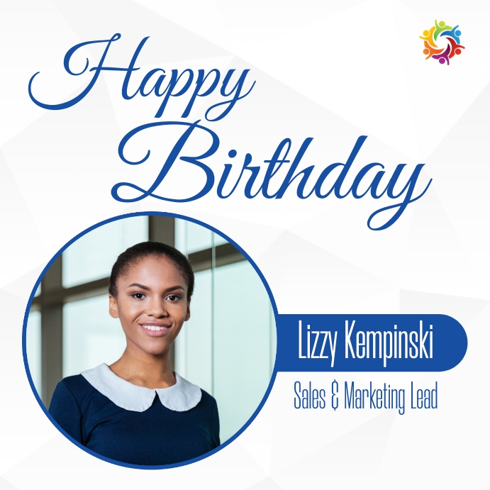 corporate employee work birthday card Template | PosterMyWall