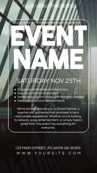 corporate event flyer TikTok Video flyer (2) Instagram Story template