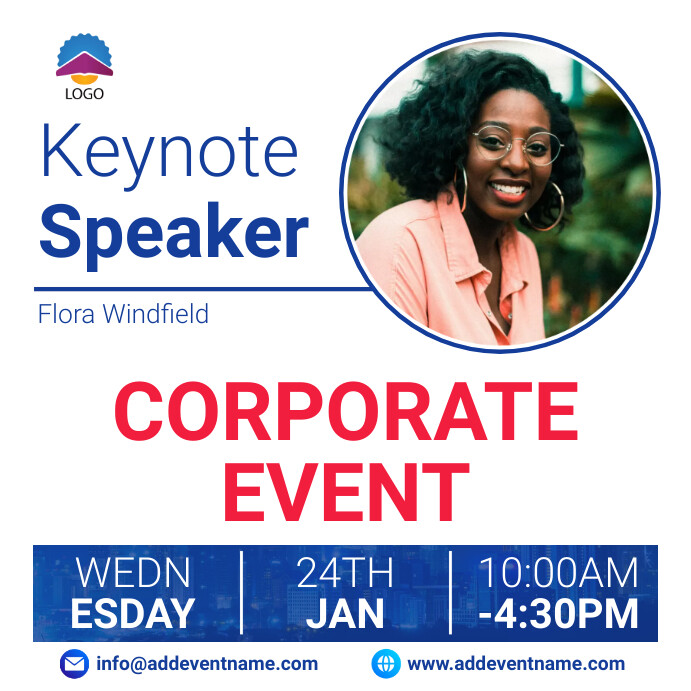 corporate event poster template