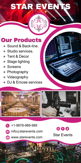 Event Advert Examples Copy of Corporate Events provider banner advert | PosterMyWall
