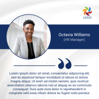 Corporate Executive Employee Quote Message Instagram Post template