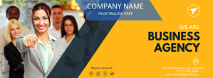 Orange Business Agency Promotion Facebook-coverfoto Template