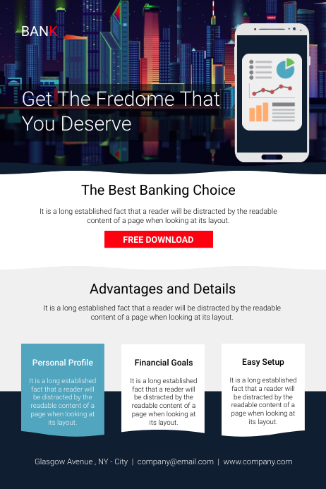 Example Financing Poster Corporate Finance Business Poster Template | PosterMyWall
