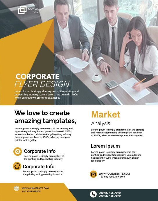 Corporate flyer Cartaz/placa template