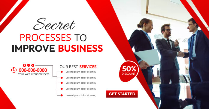 corporate flyer Imagem partilhada do Facebook template