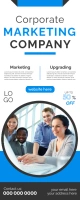 corporate flyer Rollbanner 2 stopy × 5 stóp template