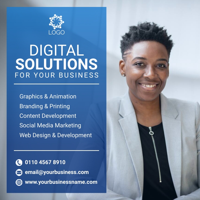 corporate flyer Instagram Wpis na Instagrama template