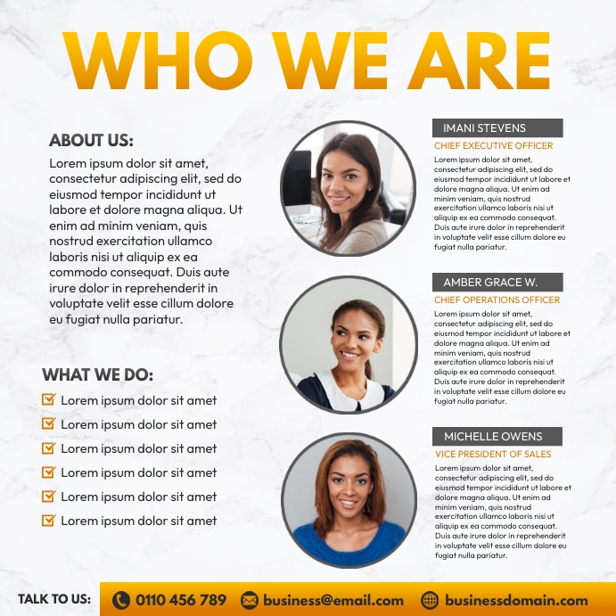 Corporate flyer template Publicação no Instagram