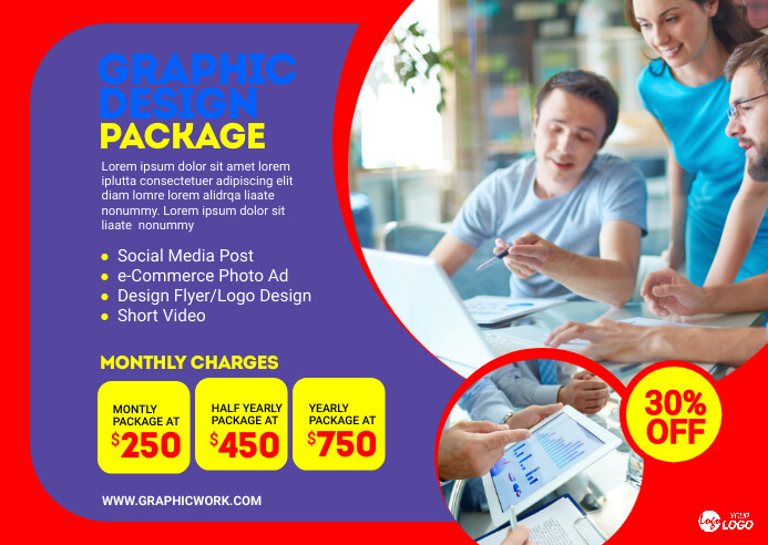 Service Ads Design Corporate Graphic Design Service Ad Template | PosterMyWall