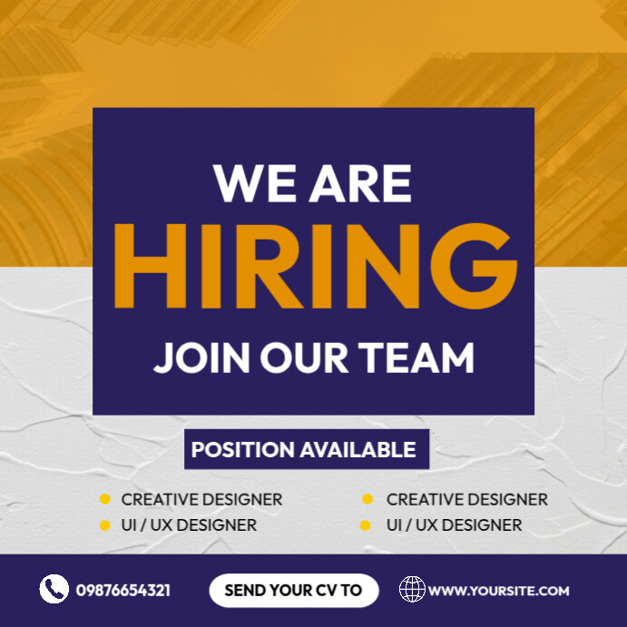 Copy of Corporate Hiring Template | PosterMyWall