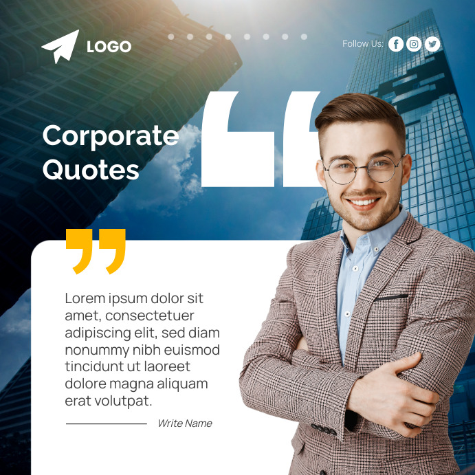 Corporate Inspirational Quotes Template | PosterMyWall