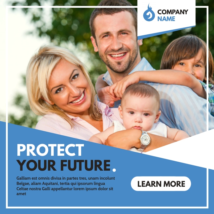 Corporate insurance instagram post advertisem Template | PosterMyWall