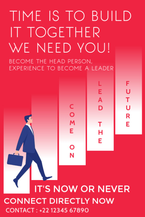 Poster Examples Leader Corporate Leadership Building Poster Template | PosterMyWall