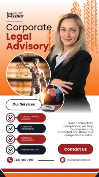 Corporate Legal Advisory Instagram Story Template