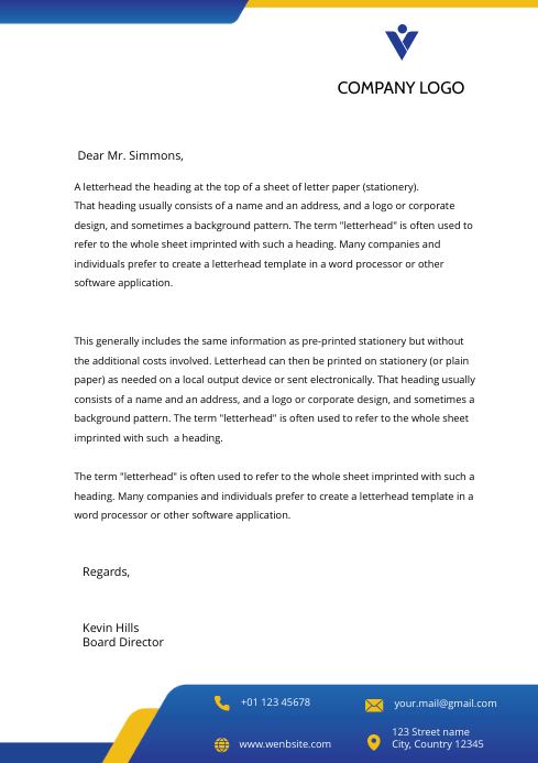 Cordestra: Custom Ms Office Templates, Docs, And Presentations | Letter Template Word, Word Template Design, Letterhead Template Word
