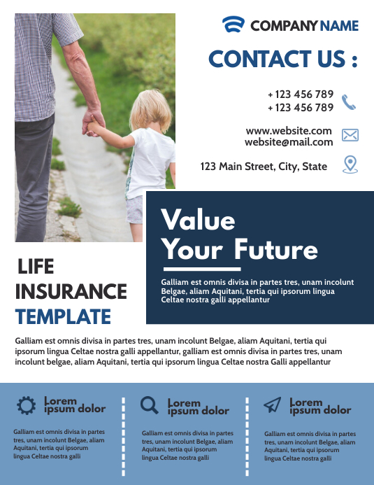 Life Insurance Design corporate life insurance design template adve | PosterMyWall