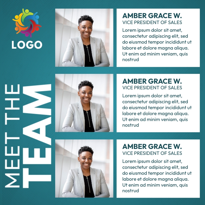 corporate meet the team Template | PosterMyWall