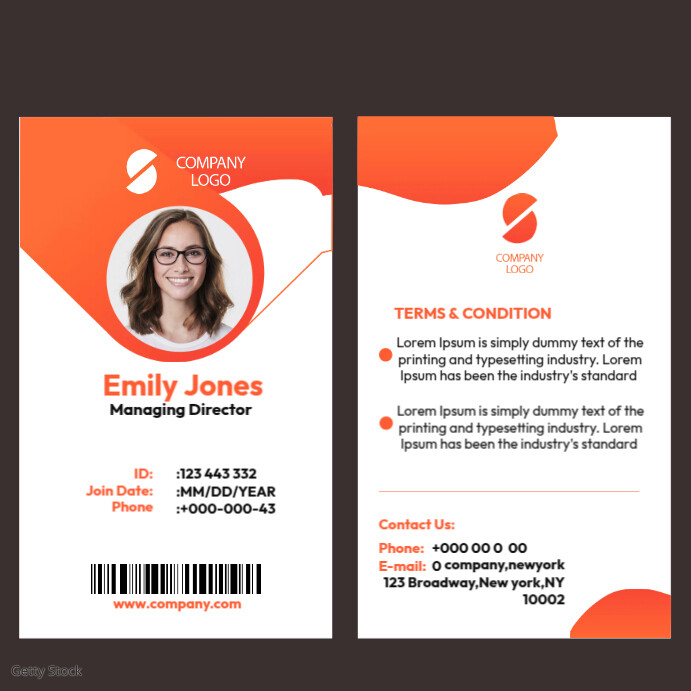 Corporate Name Tag Template | PosterMyWall