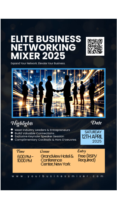 Copy of Corporate Networking Event Flyer | PosterMyWall
