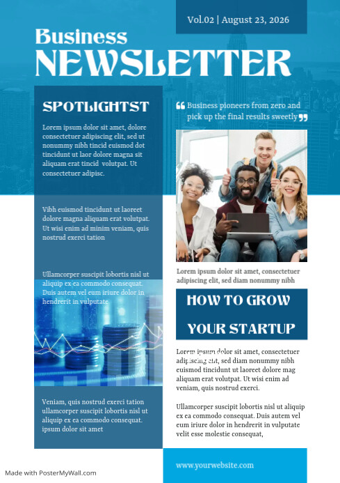 Corporate Newsletter Template | PosterMyWall