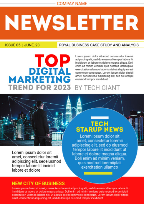 Copy of Corporate Newsletter Template | PosterMyWall