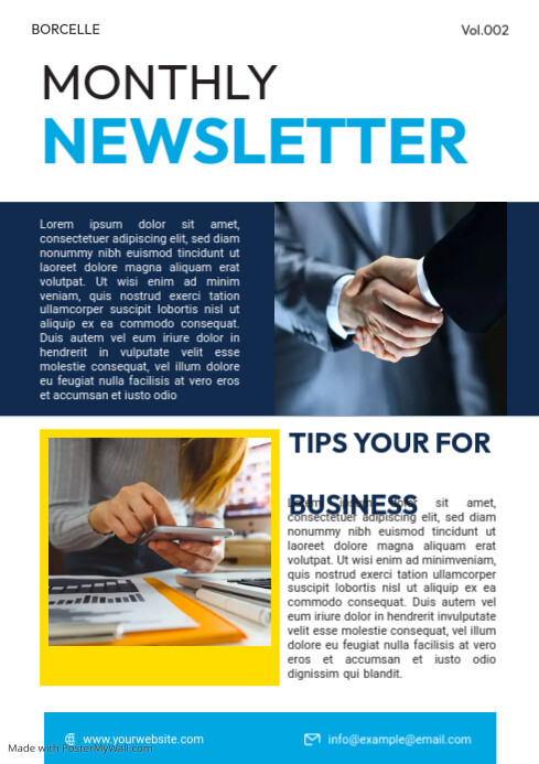 Copy of Corporate Newsletter Template | PosterMyWall