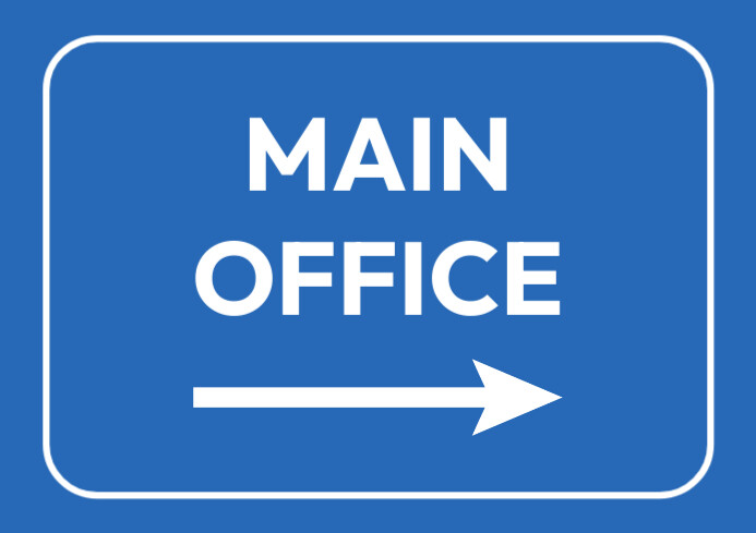 Copy of corporate office direction sign | PosterMyWall
