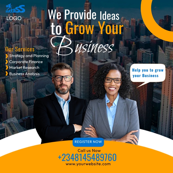 CORPORATE POSTER (20) โพสต์บน Instagram template